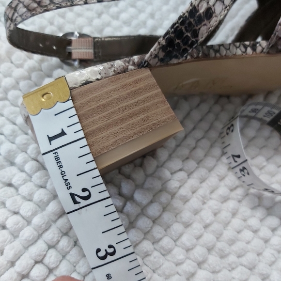 K Studio sandals size 9 snake print leather strappy - Picture 9 of 11